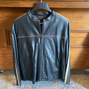 Mens Roundtree and Yorke Leather Jacket XL